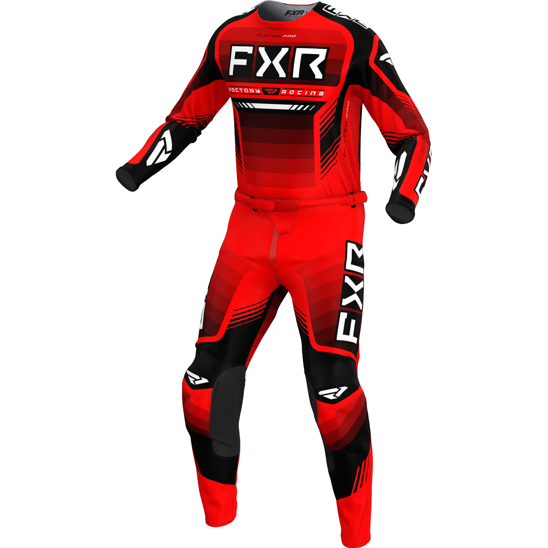 FXR Clutch Pro 2024 MX Kit Combo Red/Black
