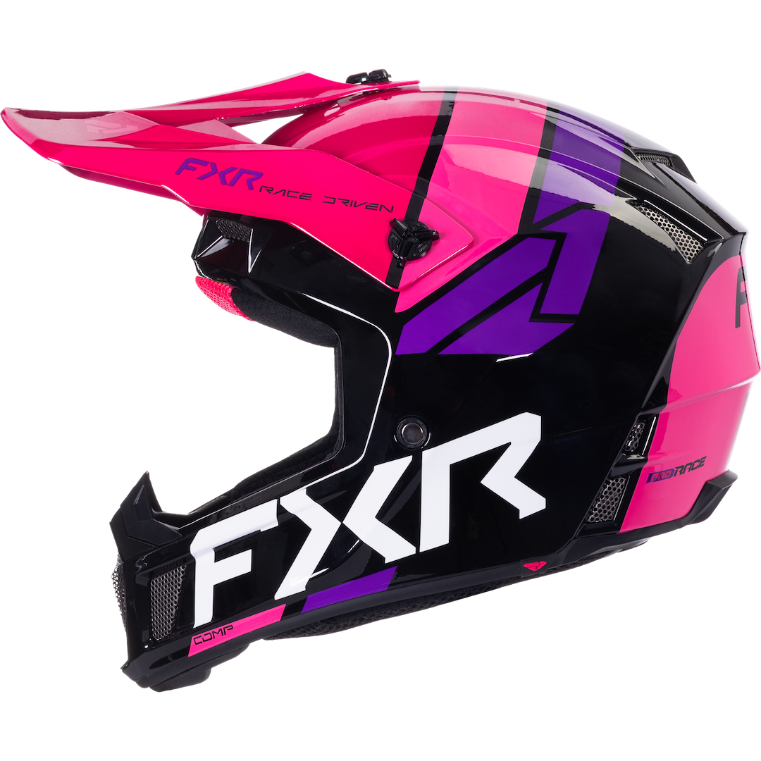FXR Clutch Comp MX Helmet 2026 Black/Razz