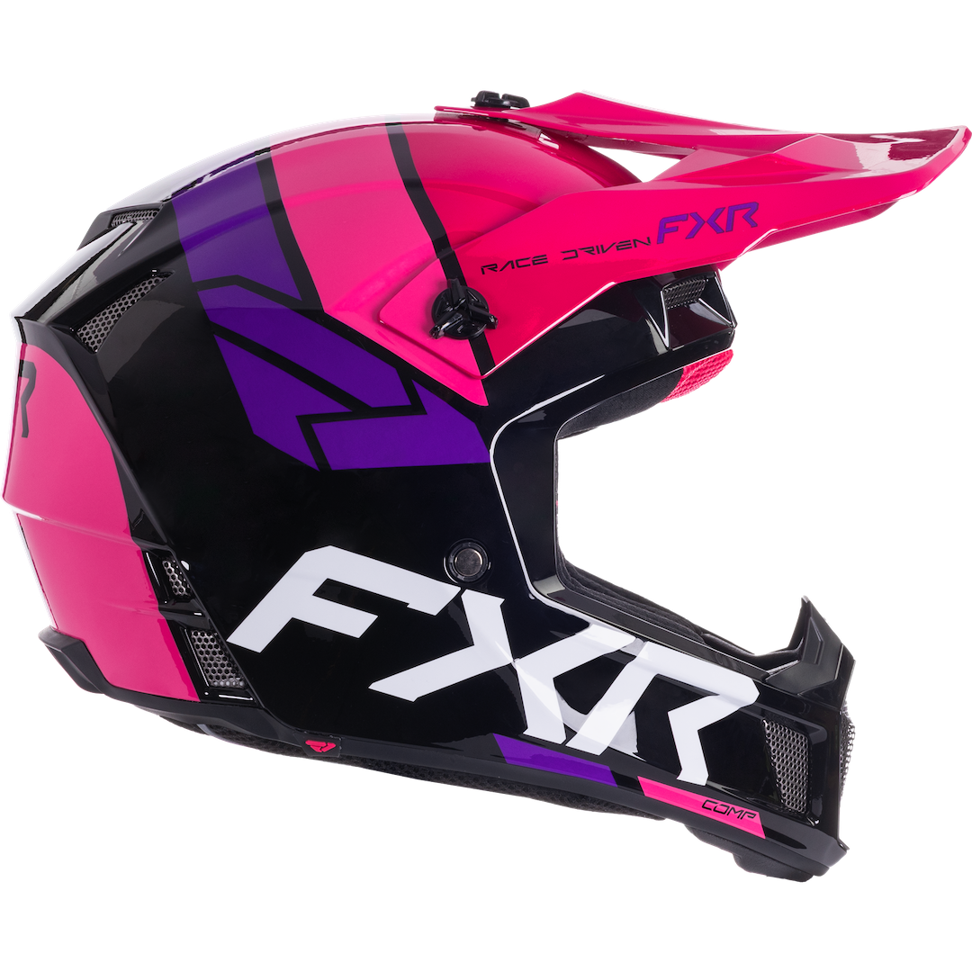 FXR Clutch Comp MX Helmet 2026 Black/Razz