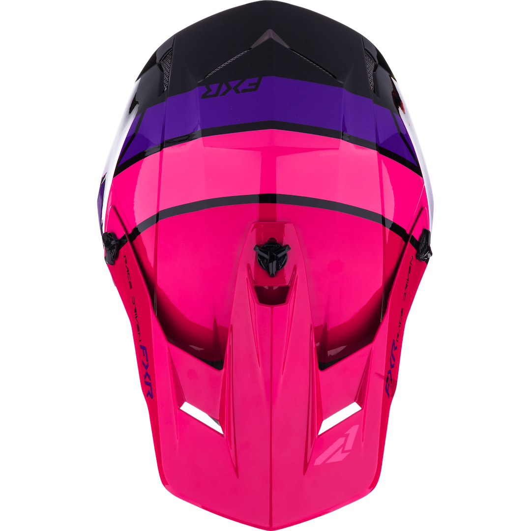 FXR Clutch Comp MX Helmet 2026 Black/Razz