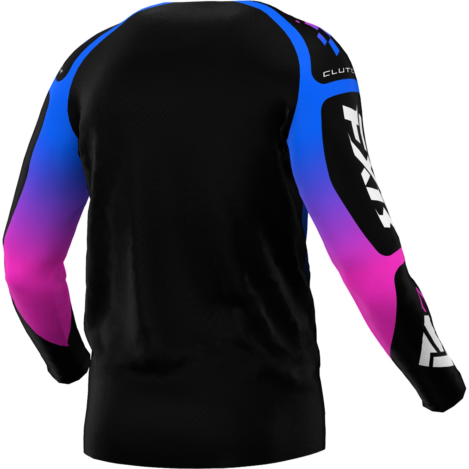 FXR KIDS Clutch MX Jersey 2025 Black/Blue/Pink