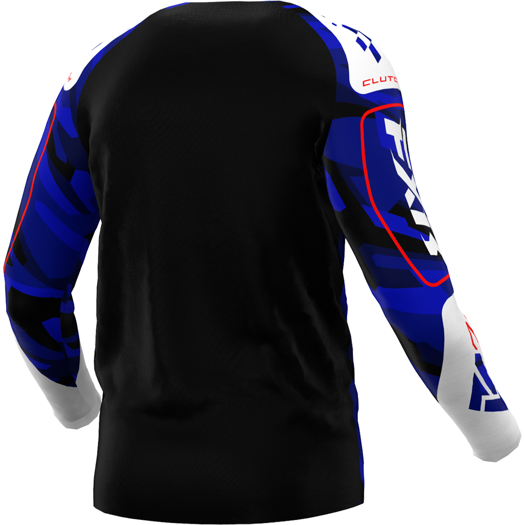 FXR YOUTH Clutch 2025 MX Kit Combo Blue Camo/Red