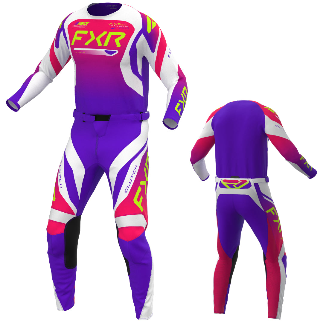 FXR Clutch 2027 MX Kit Combo Purple/Razz/White