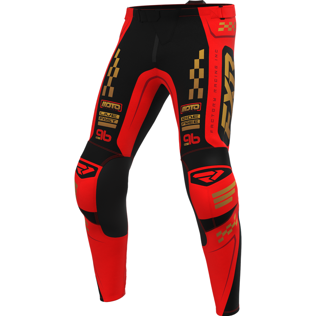 FXR Clutch Pro MX Pant 2027 Red/Black/Gold