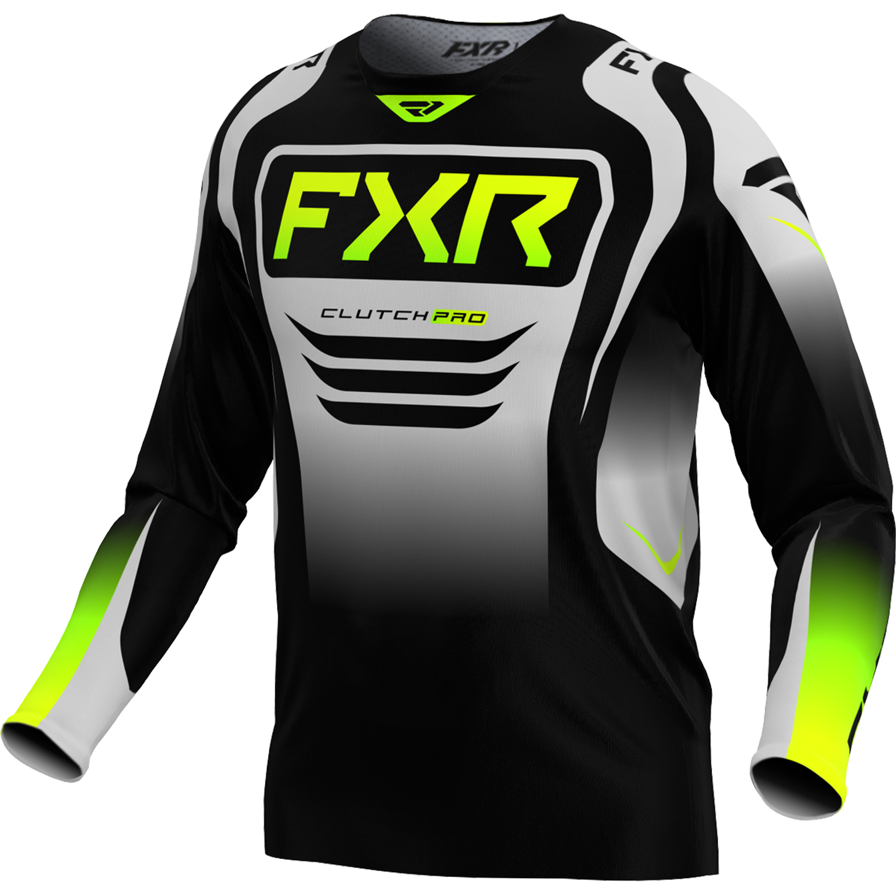 FXR Clutch Pro MX Jersey 2025 Black/Grey/HiVis