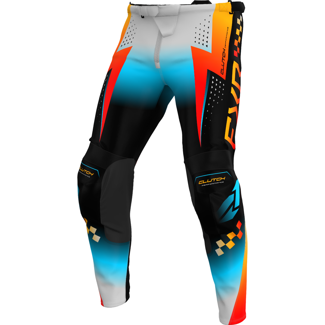 FXR Clutch Pro MX Pant 2026 Grey/Sky/Orange