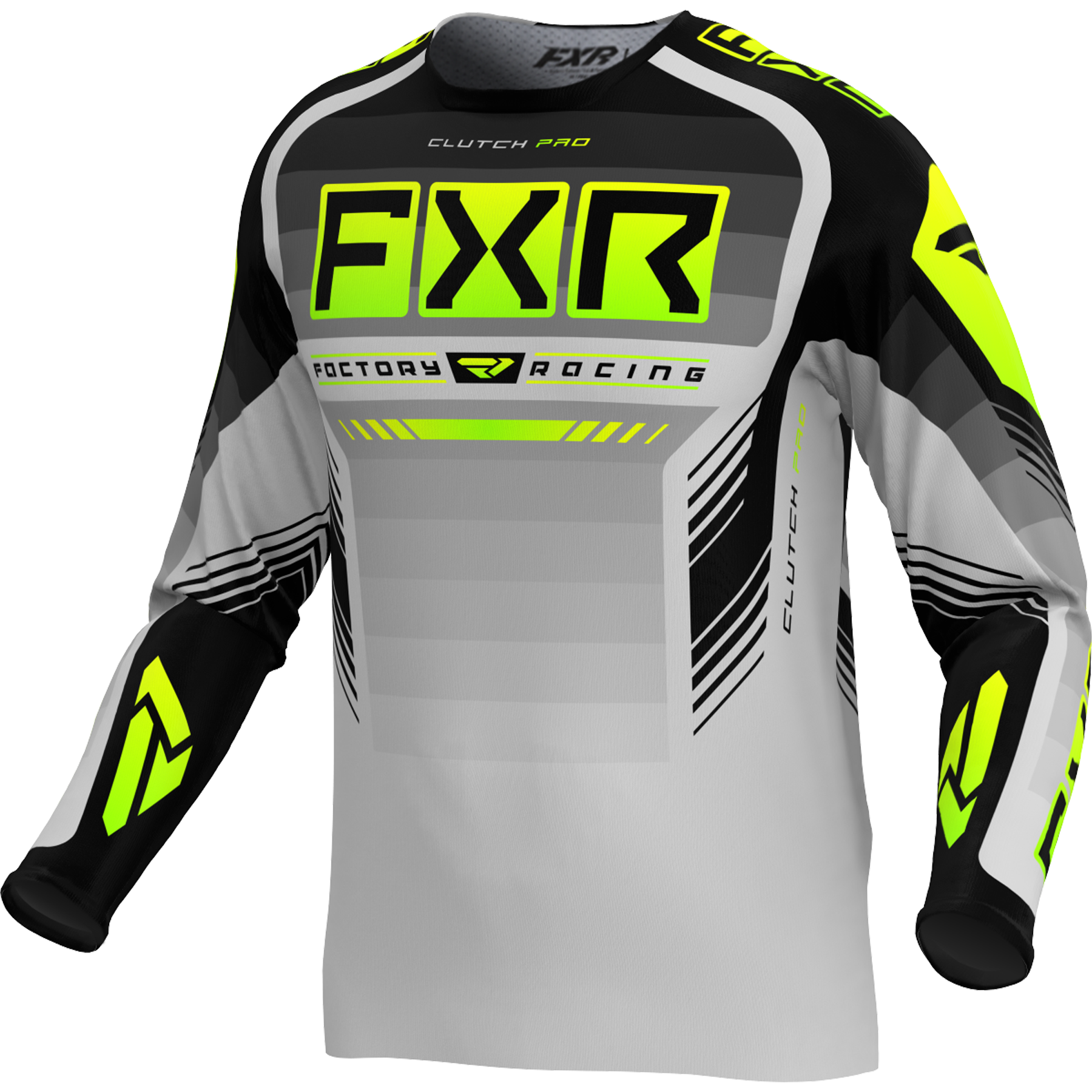 FXR Clutch Pro MX Jersey 2024 Grey/Hi-Vis