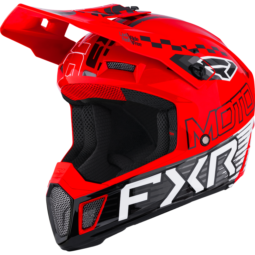 FXR Clutch Race Div MX Helmet 2026 Red