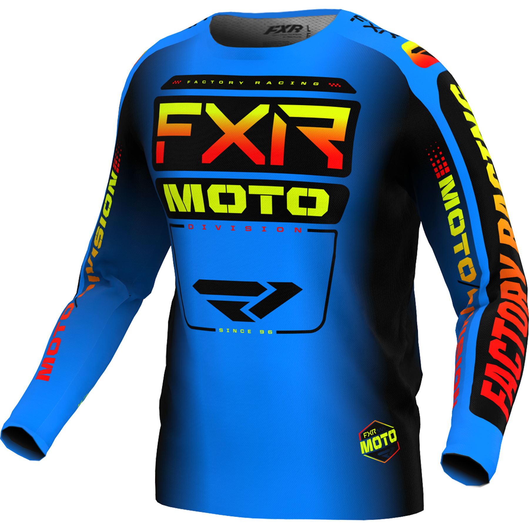 FXR Clutch MX Jersey 2024 Blue/Inferno