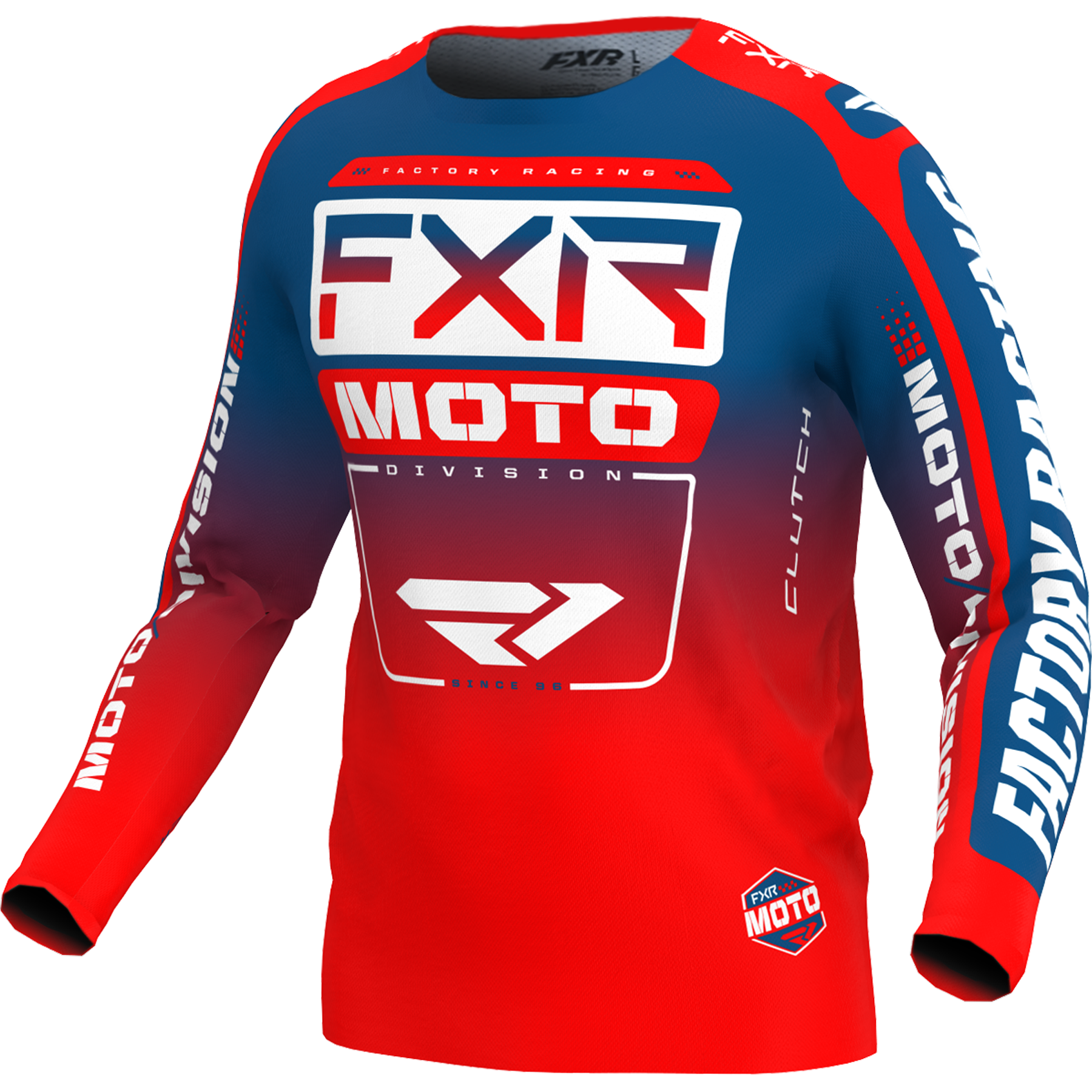 FXR Clutch MX Jersey 2024 Slate/Red