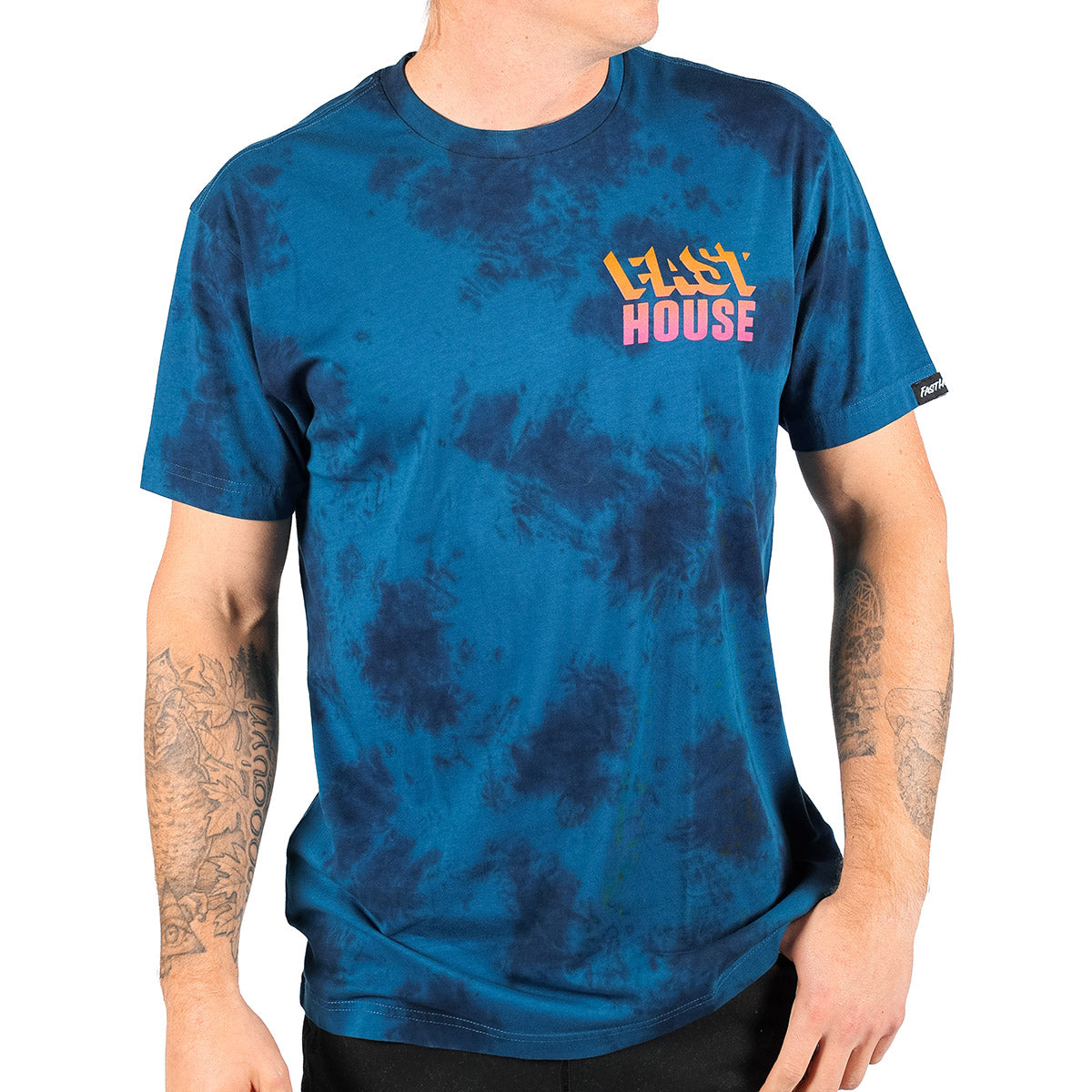 Fasthouse Cold Ones Tee - Indigo Crystal Wash