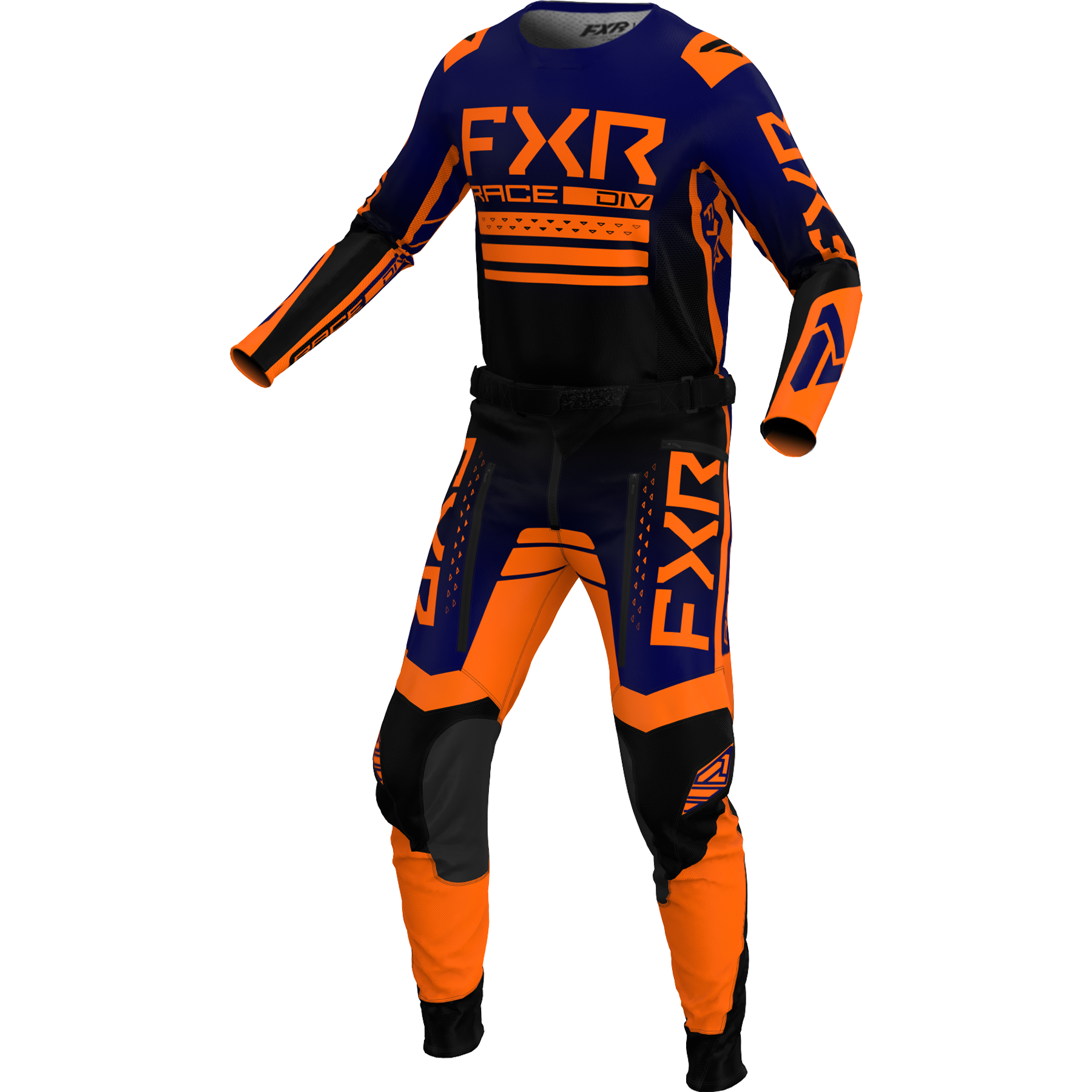 FXR Contender MX Kit Combo Midnight/Orange