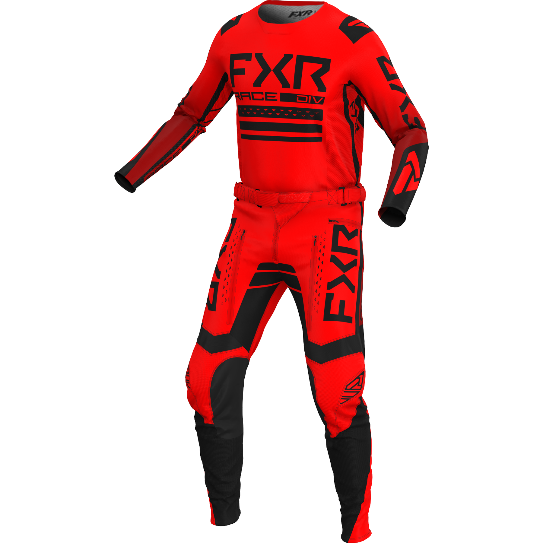FXR Contender MX Kit Combo Red/Black