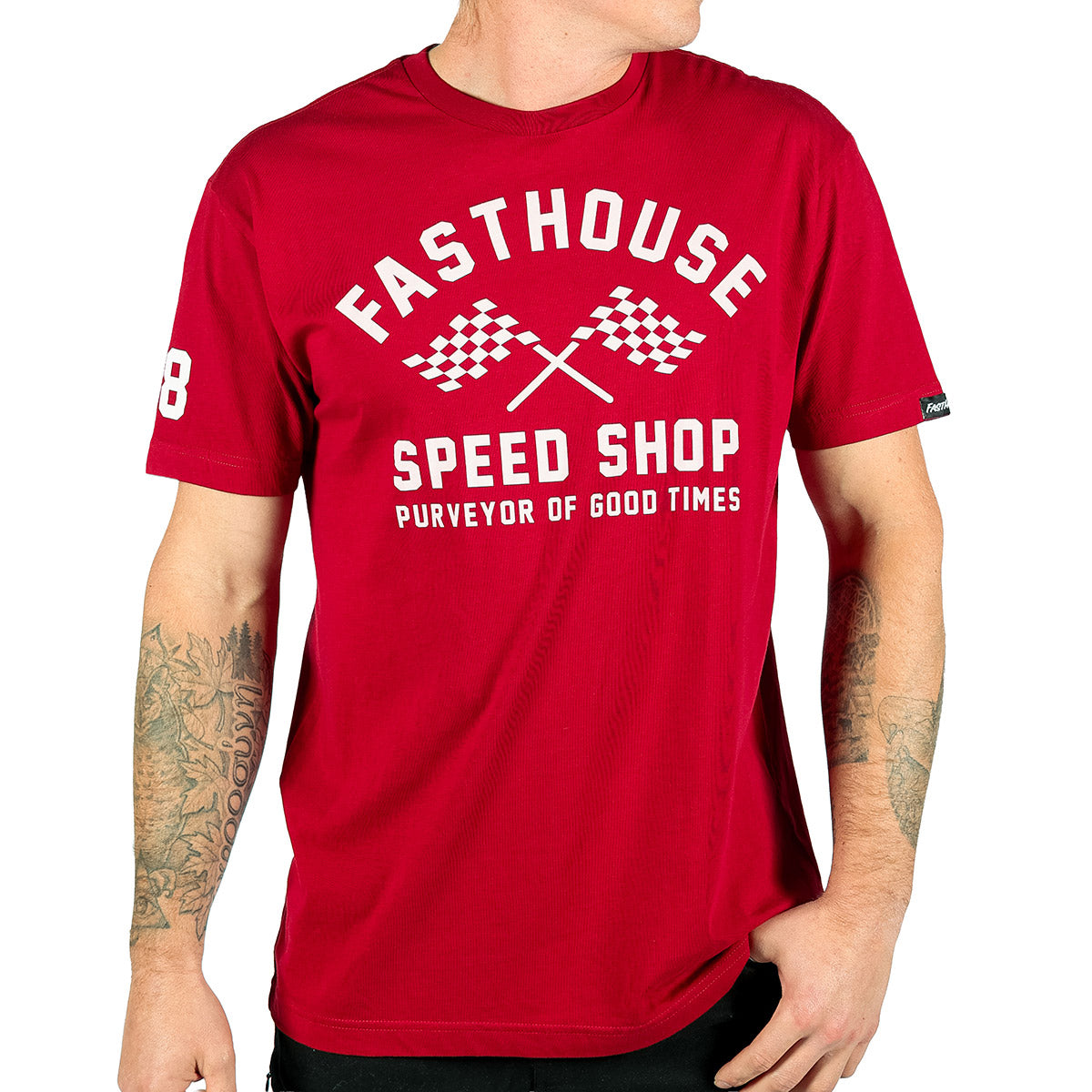 Fasthouse Crossroad Tee - Cardinal