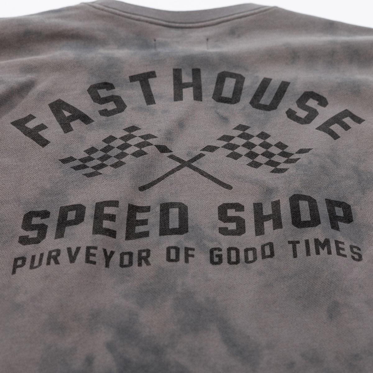 Fasthouse Crossroad Crew Neck Pullover - Shadow Crystal Wash
