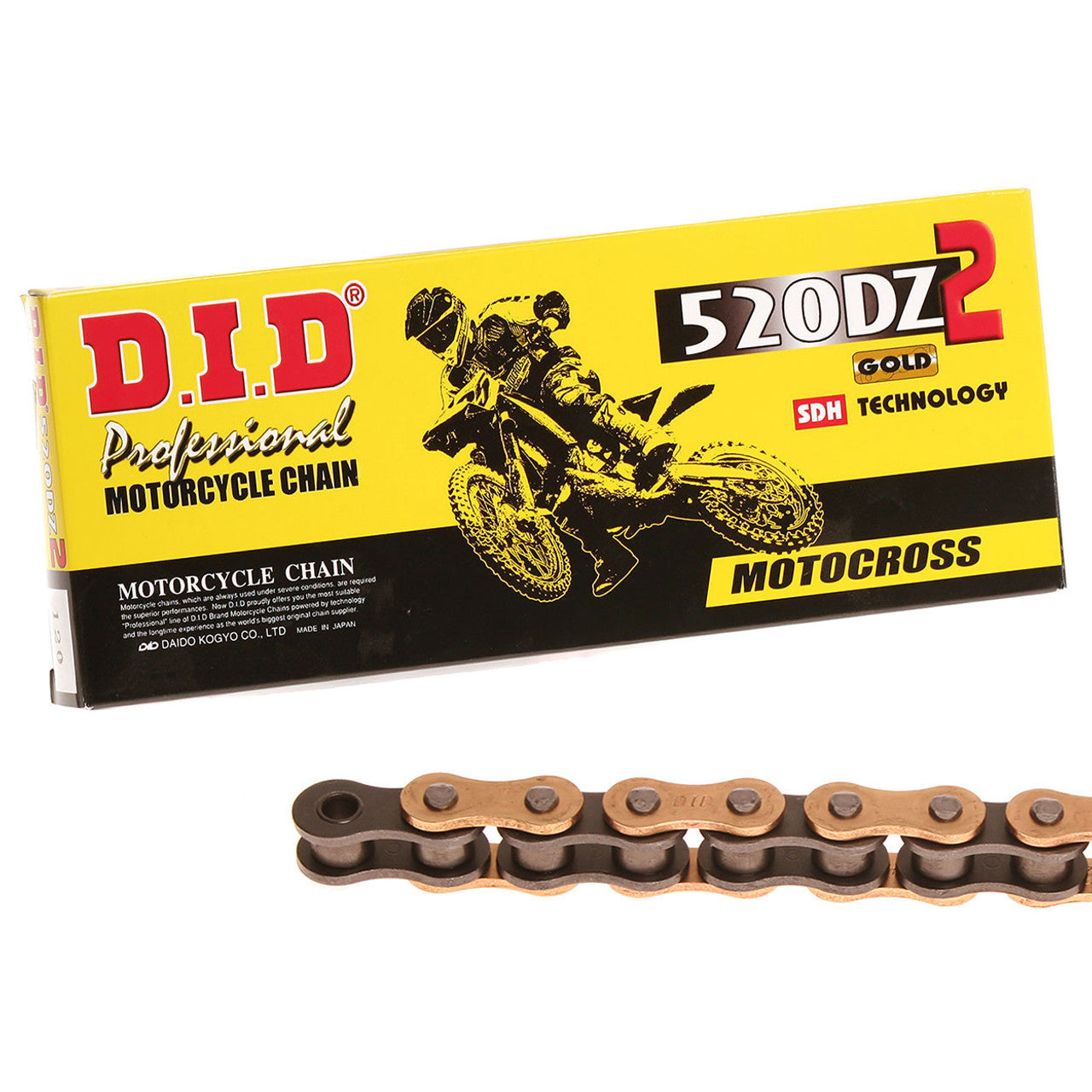 DID DZ2 520 Gold Chain 120L