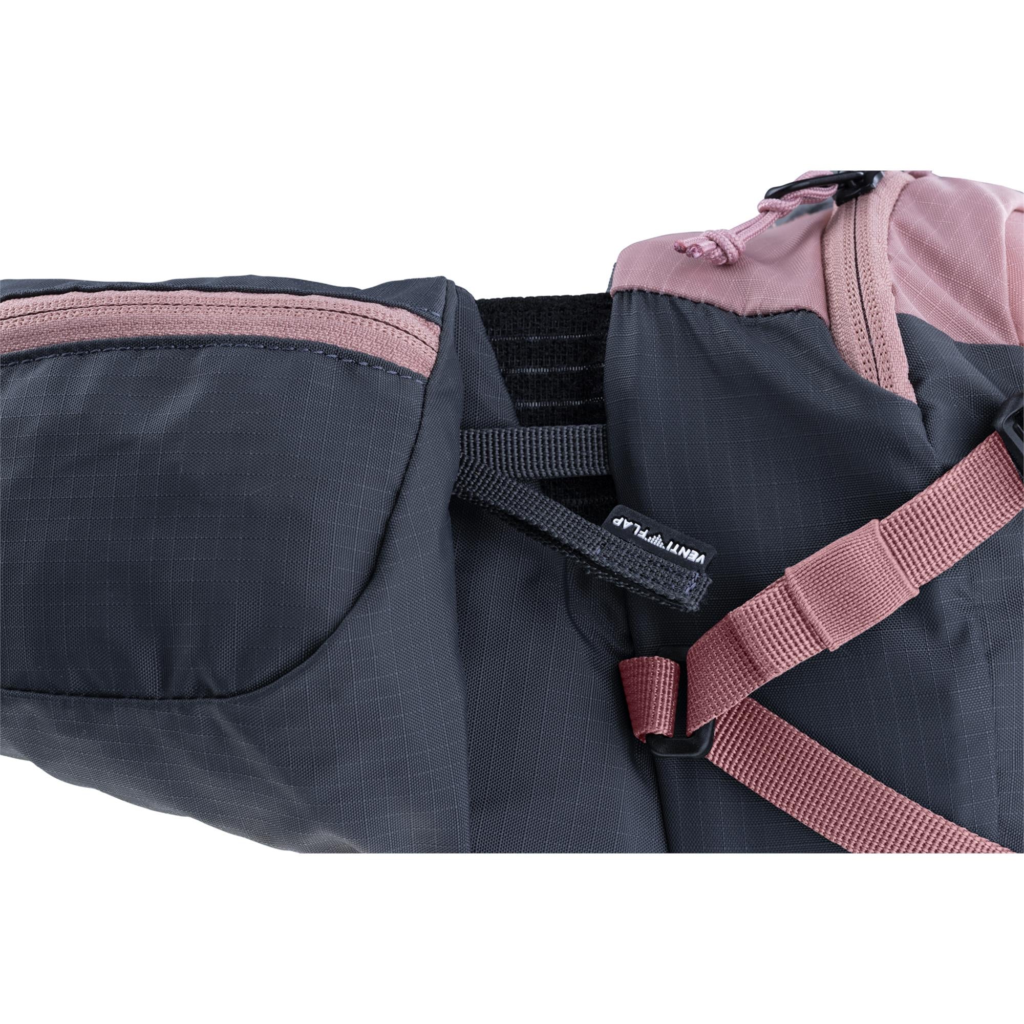 EVOC Hip Pack Pro Hydration Pack 3L With 1.5L Bladder Dusty Pink/Carbon Grey