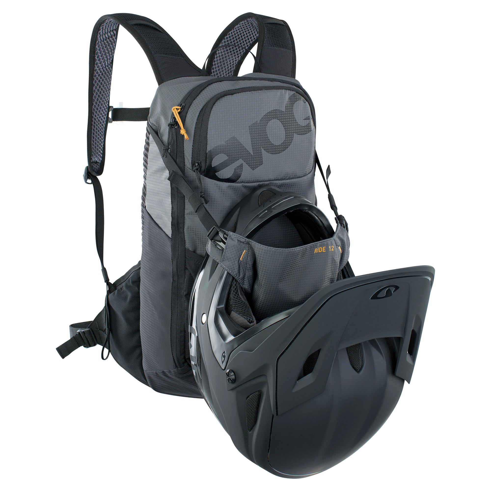 EVOC Ride Performance Backpack 12L With 2L Hydration Bladder Carbon Grey/Black