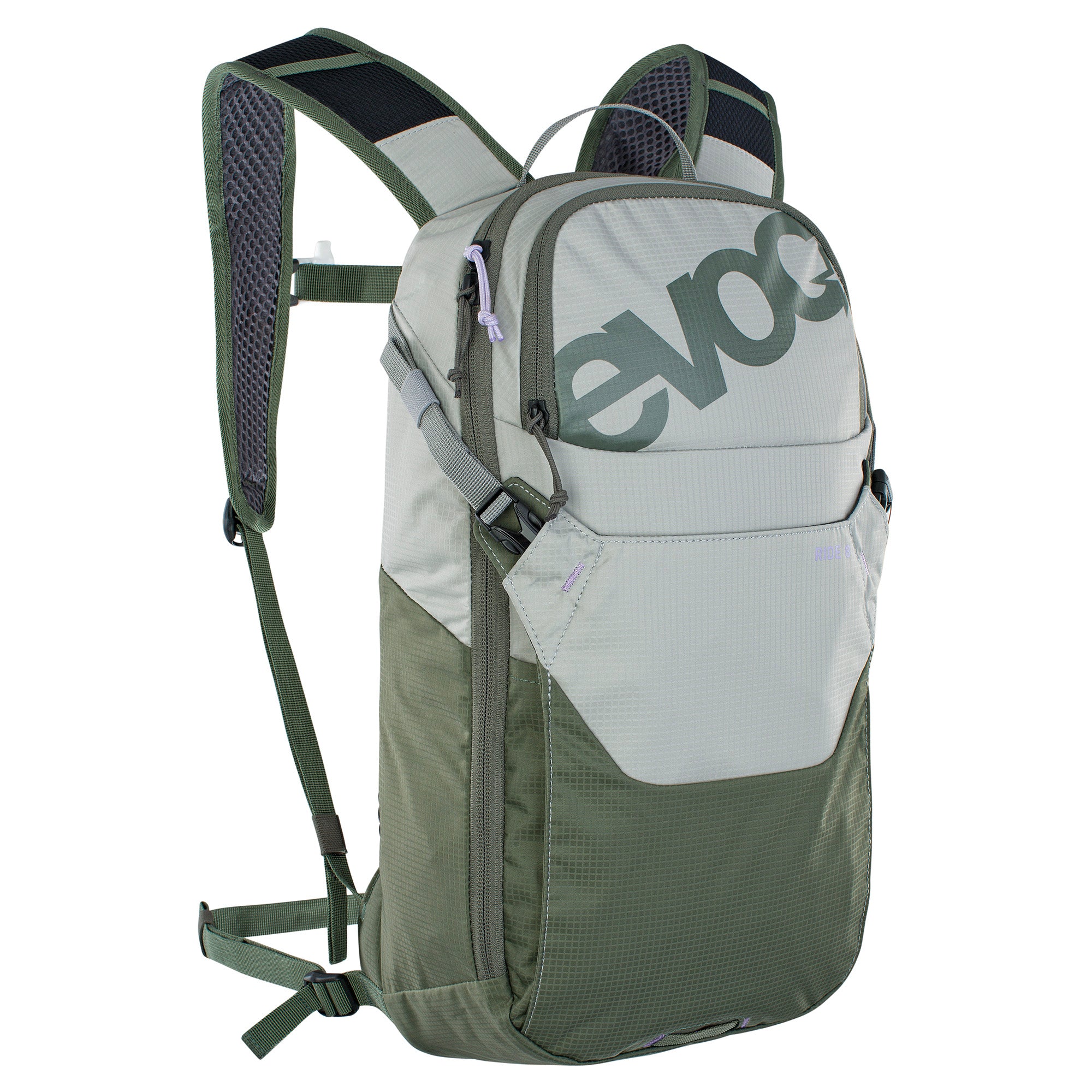 EVOC Ride Performance Backpack 8L With 2L Hydration Bladder Stone/Dark Olive