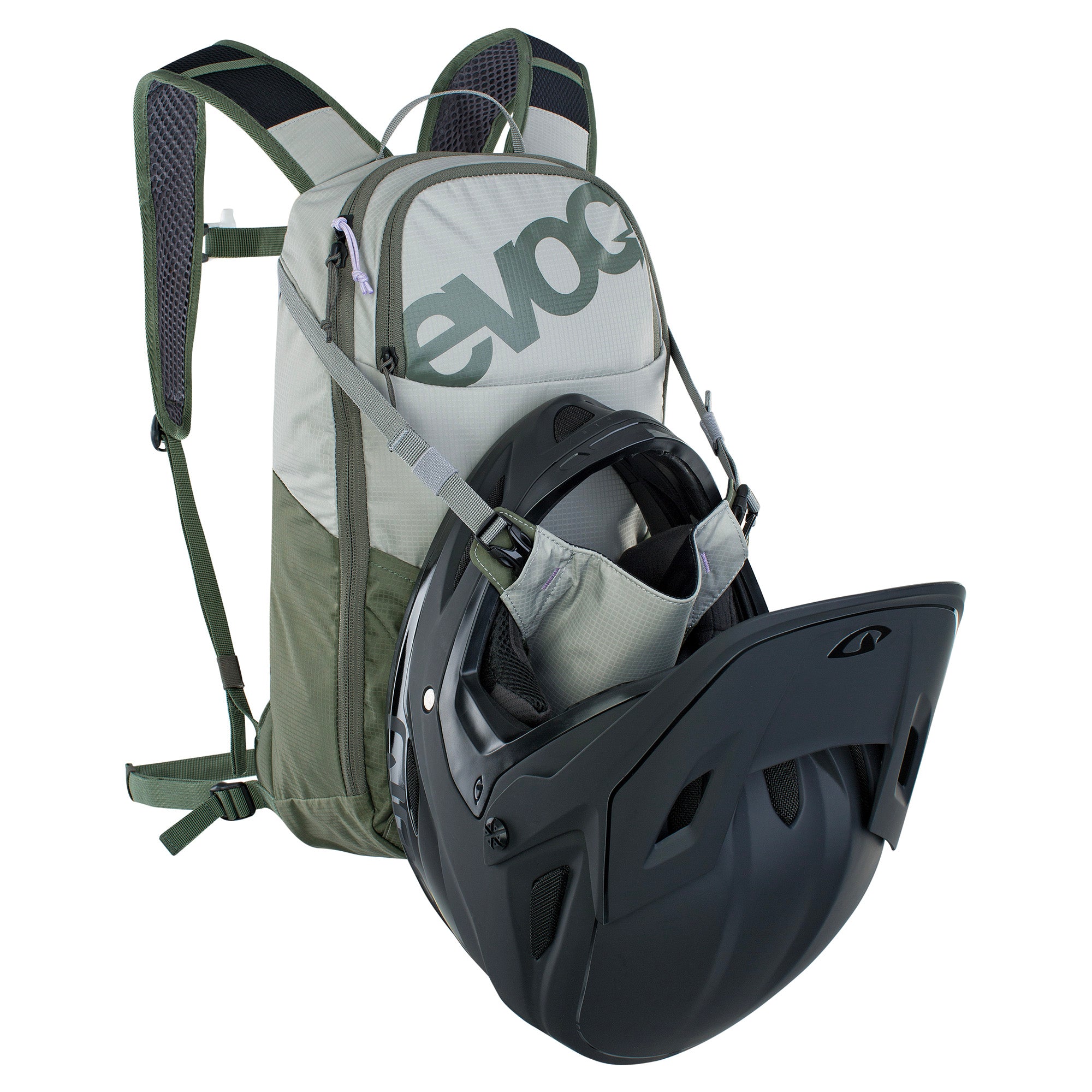 EVOC Ride Performance Backpack 8L With 2L Hydration Bladder Stone/Dark Olive