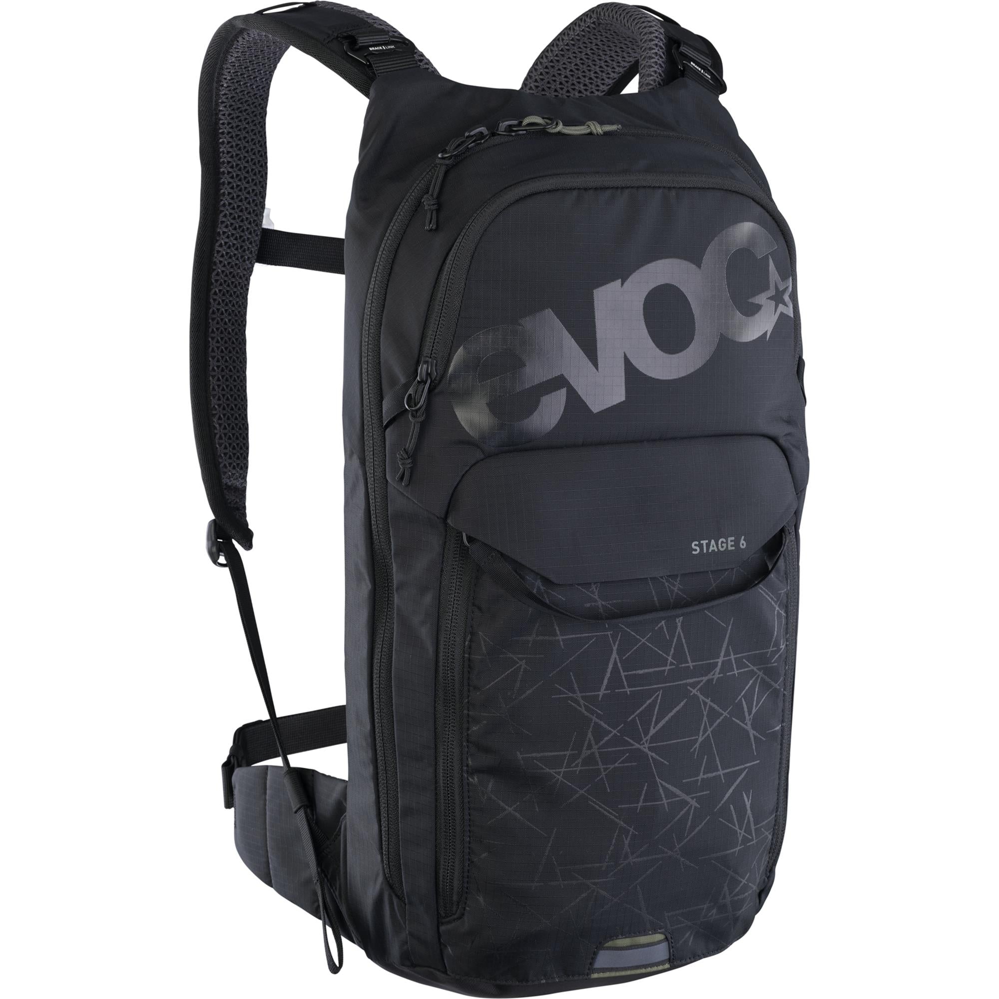 EVOC Stage Performance Backpack 6L With 2L Hydration Bladder Black