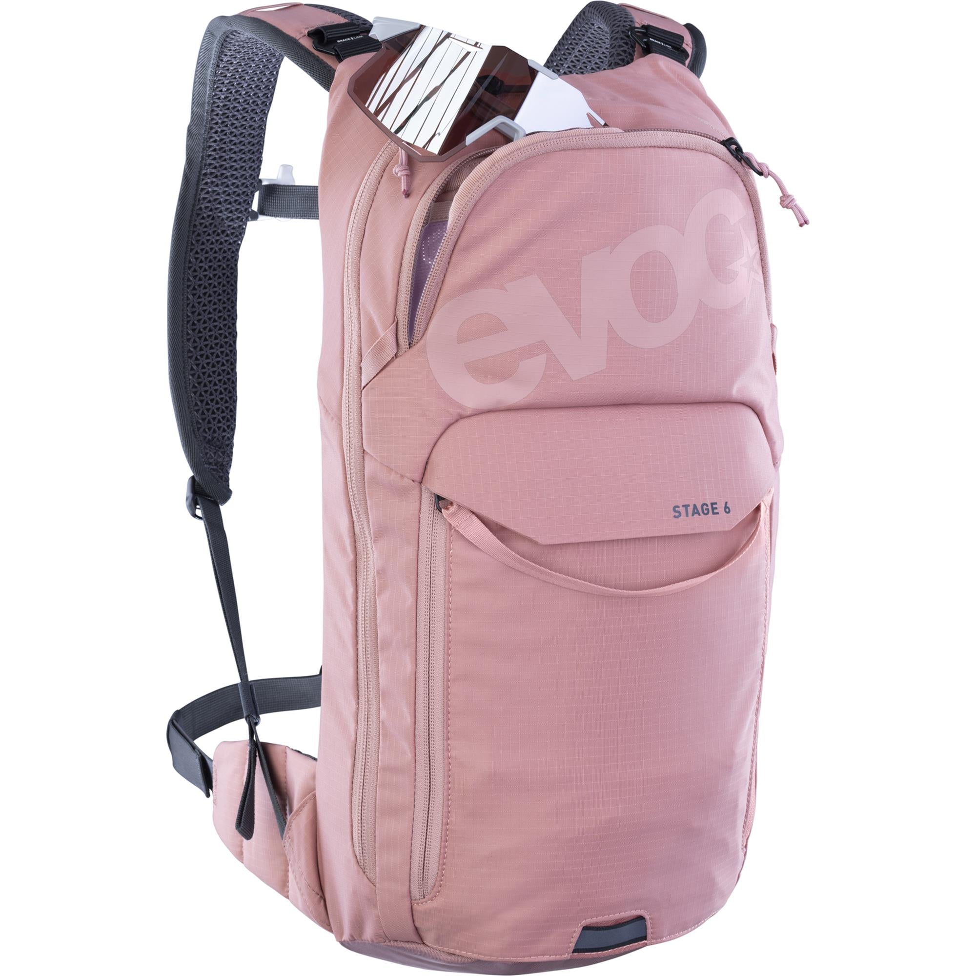 EVOC Stage Performance Backpack 6L With 2L Hydration Bladder Dusty Pink