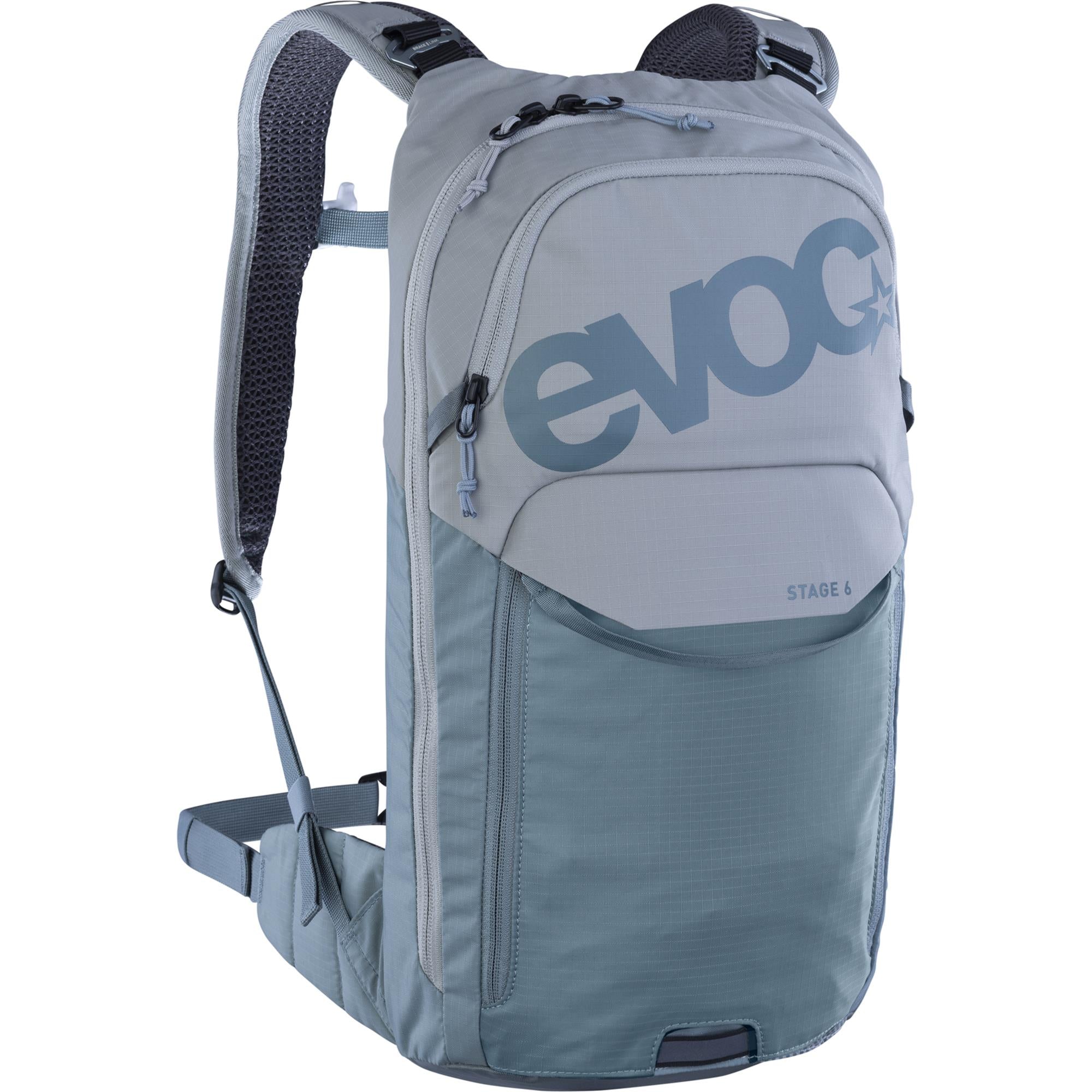 EVOC Stage Performance Backpack 6L With 2L Hydration Bladder Stone/Steel
