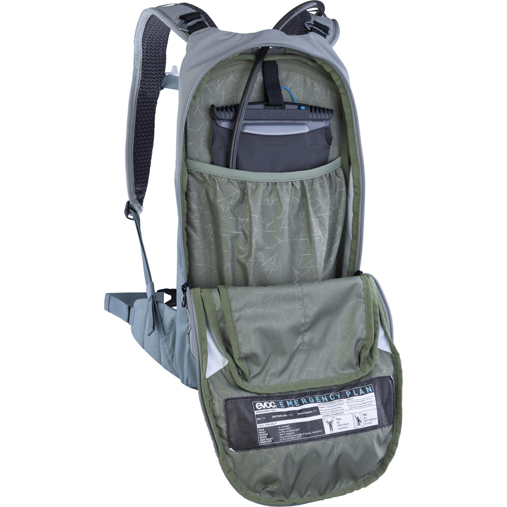 EVOC Stage Performance Backpack 6L With 2L Hydration Bladder Stone/Steel