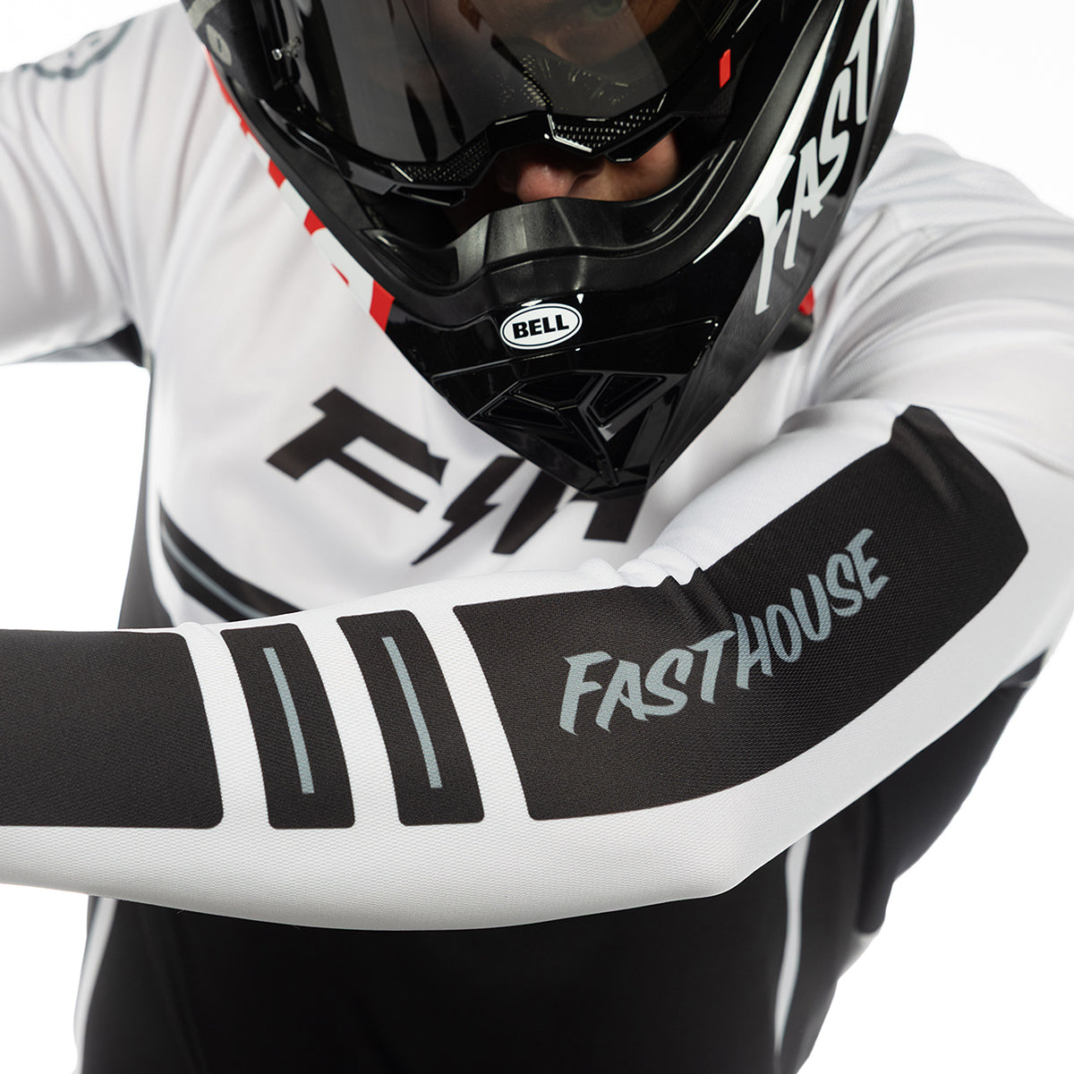 Fasthouse Elrod React MX Jersey - White/Black