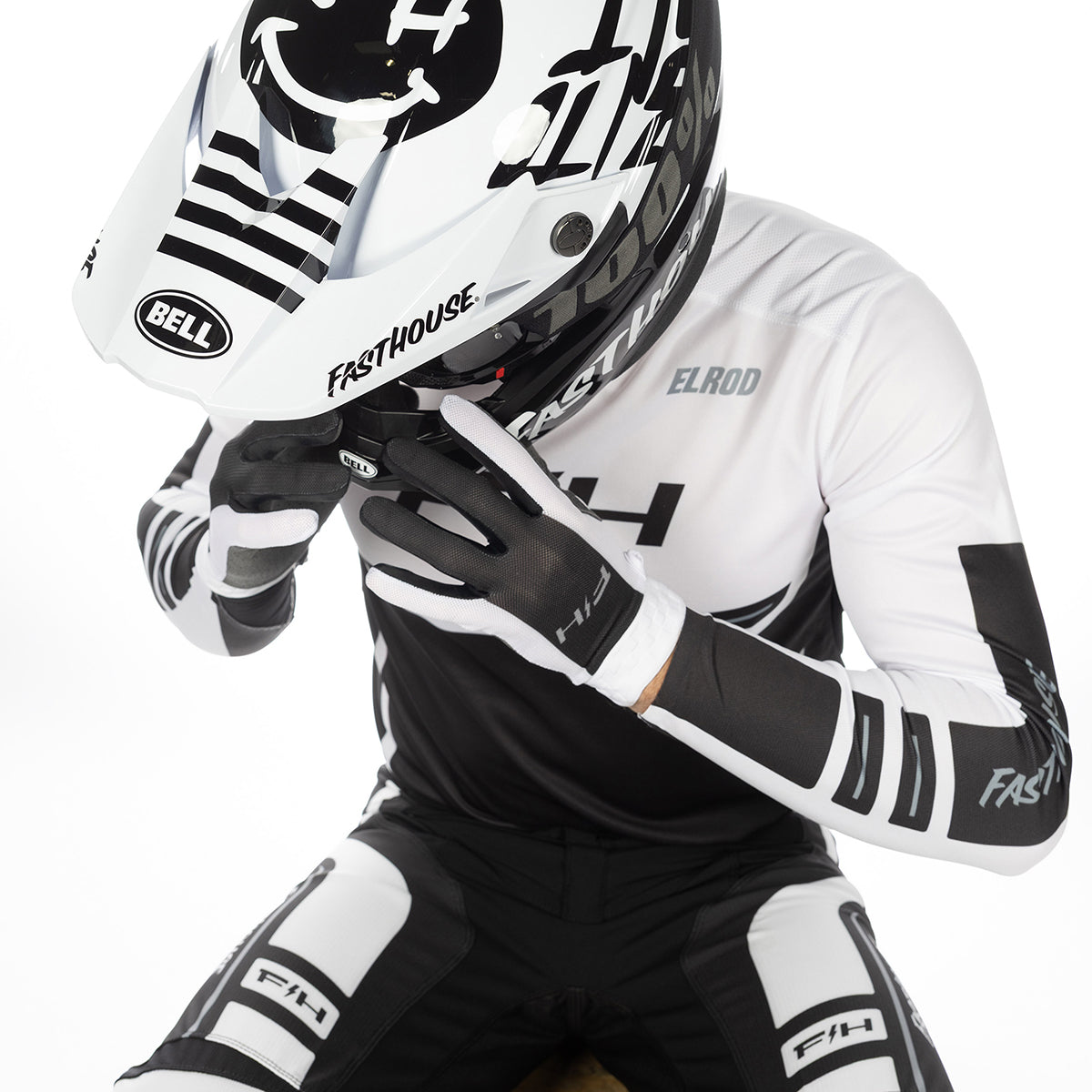 Fasthouse Elrod React MX Jersey - White/Black