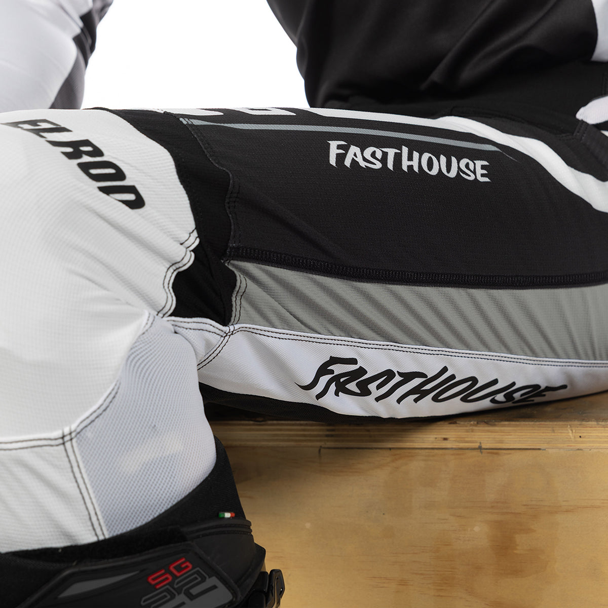 Fasthouse Elrod React MX Pant - White/Black
