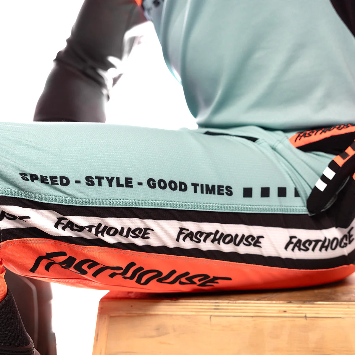 Fasthouse Elrod Formula MX Pant Oceanic Mint/Hyper Coral