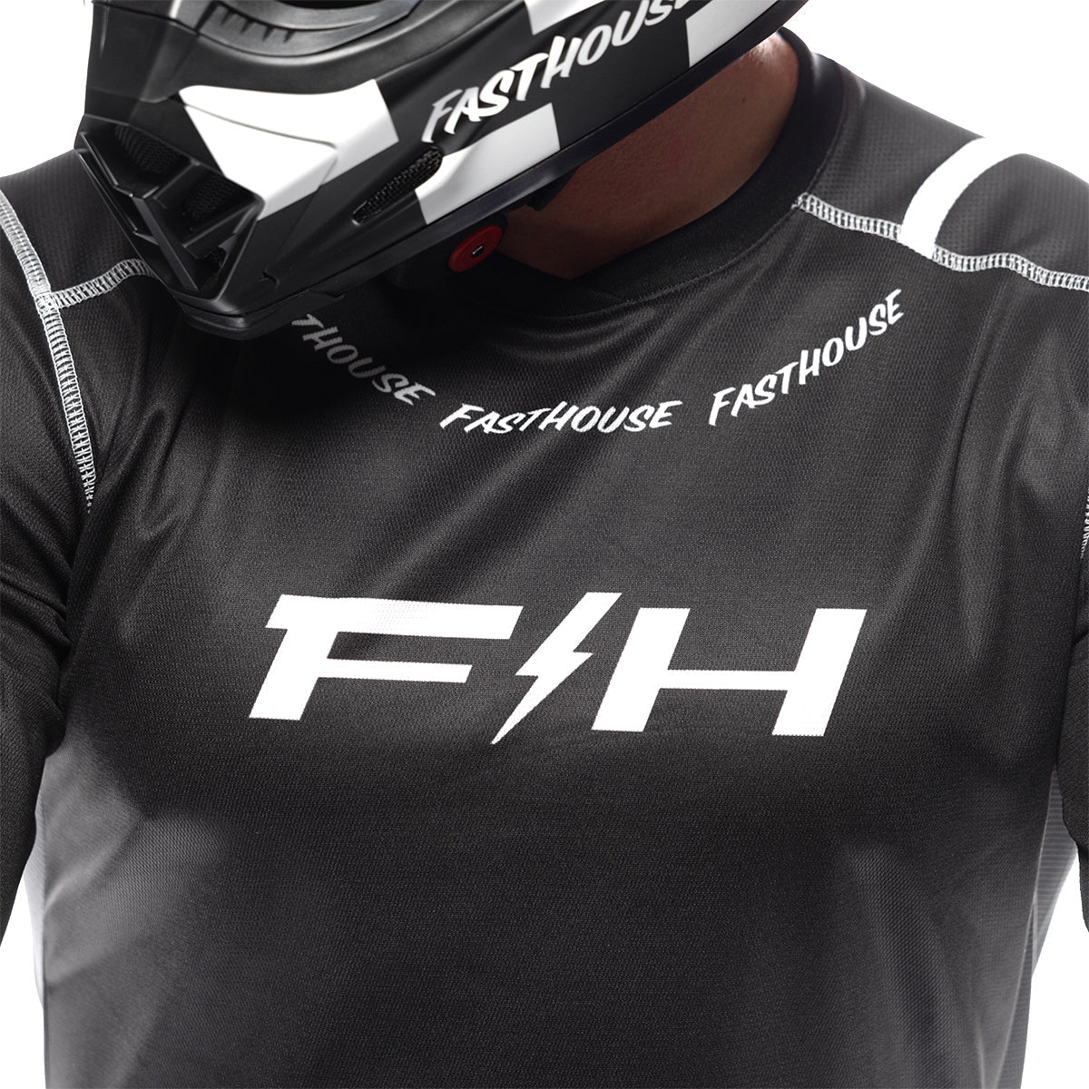 Fasthouse Elrod Nitro LS MX Jersey Black Neon