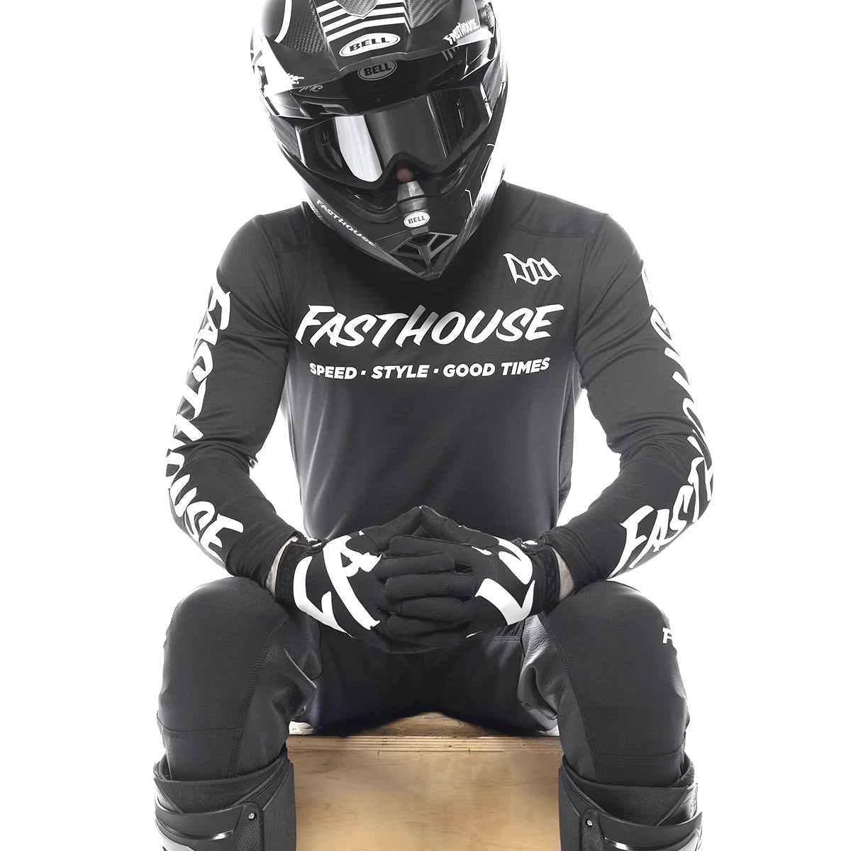 Fasthouse Elrod Torque LS MX Jersey Black