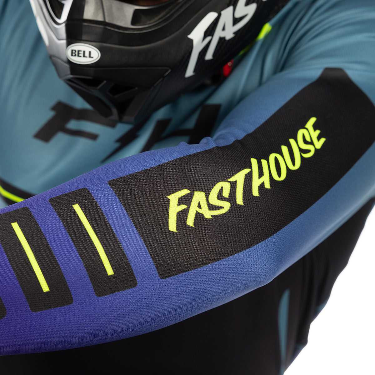 Fasthouse Elrod React MX Jersey - Light Indigo/Black