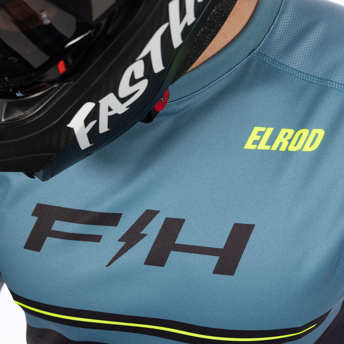 Fasthouse Elrod React MX Jersey - Light Indigo/Black
