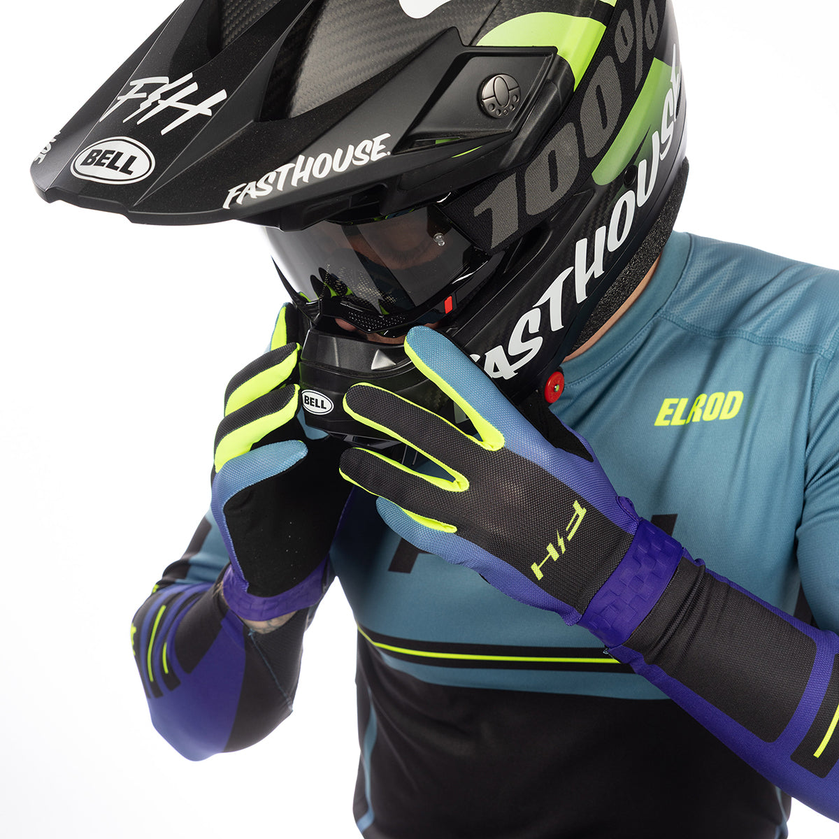 Fasthouse Elrod React MX Jersey - Light Indigo/Black