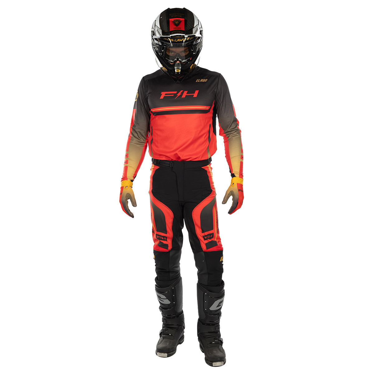 Fasthouse Elrod React MX Pant - Racing Red/Black