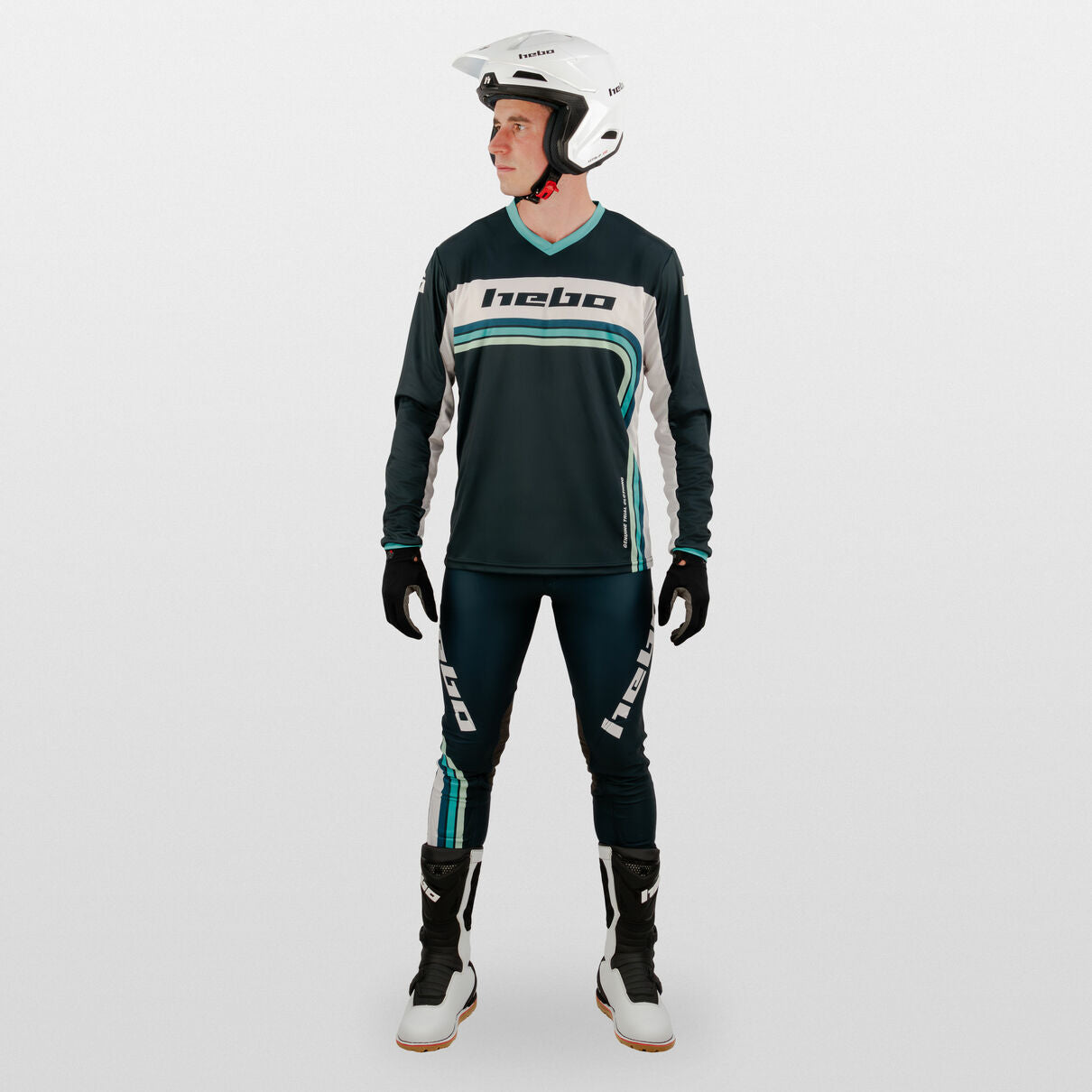 Hebo Pro Retro Trials Shirt Green