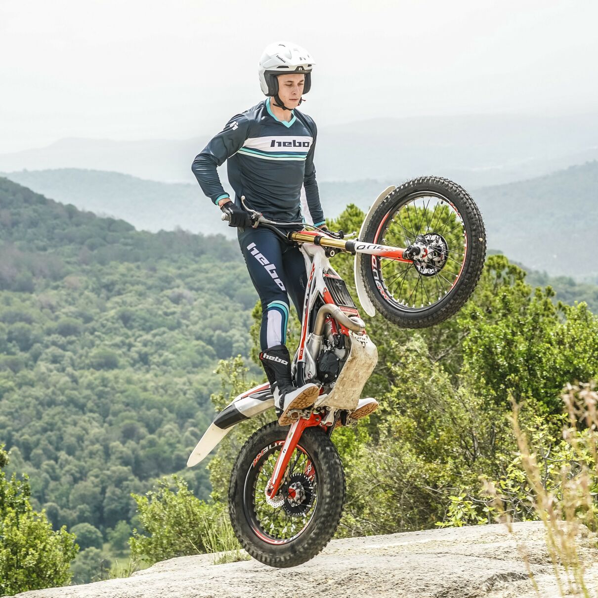 Hebo Pro Retro Trials Shirt Green