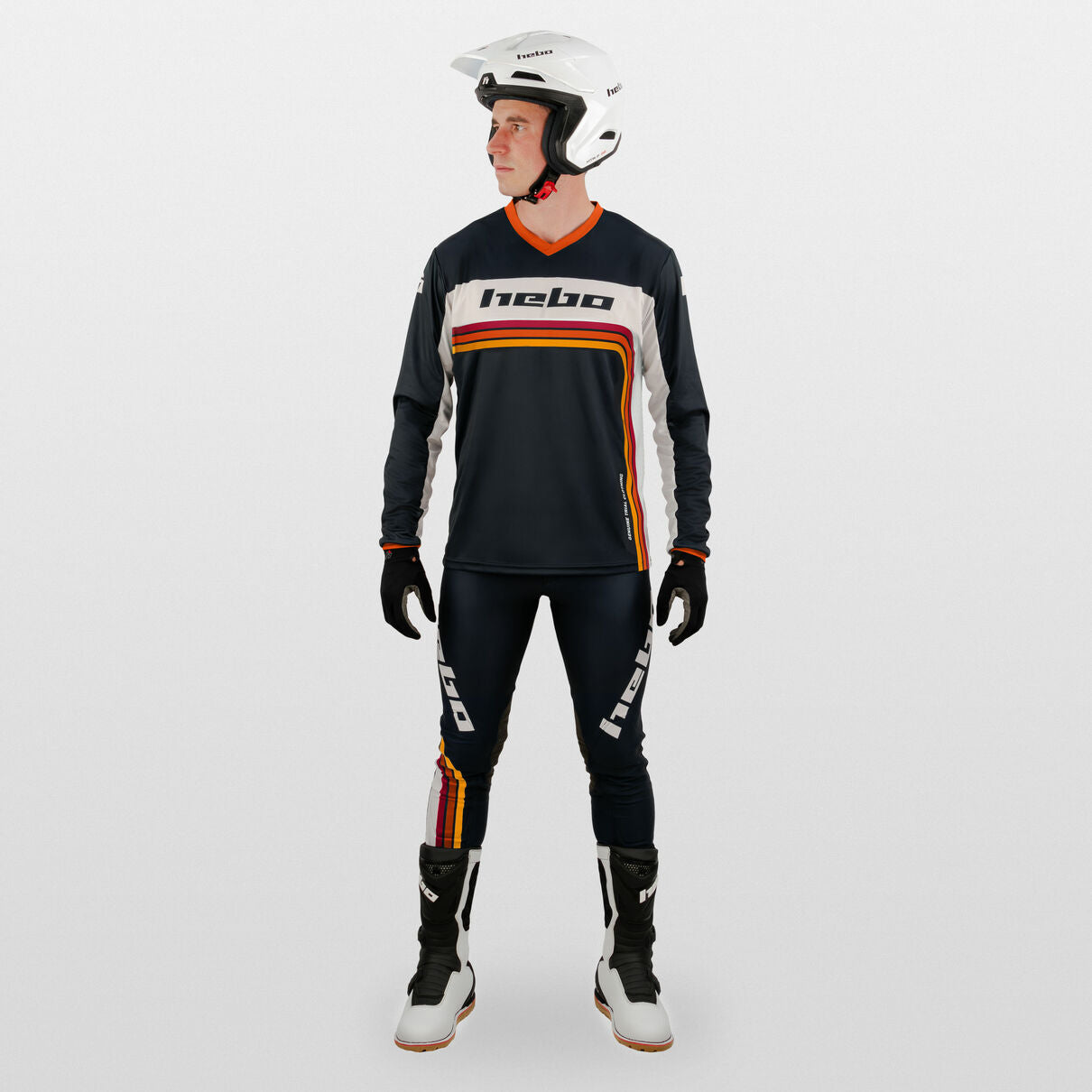 Hebo Pro Retro Trials Pant Red