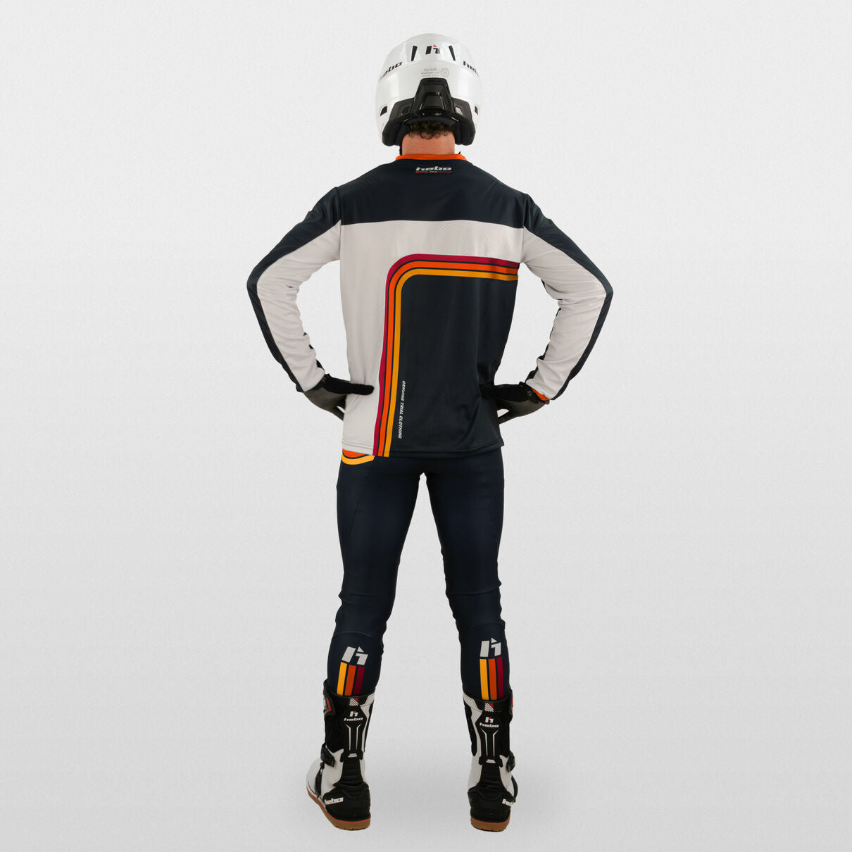 Hebo Pro Retro Trials Pant Red