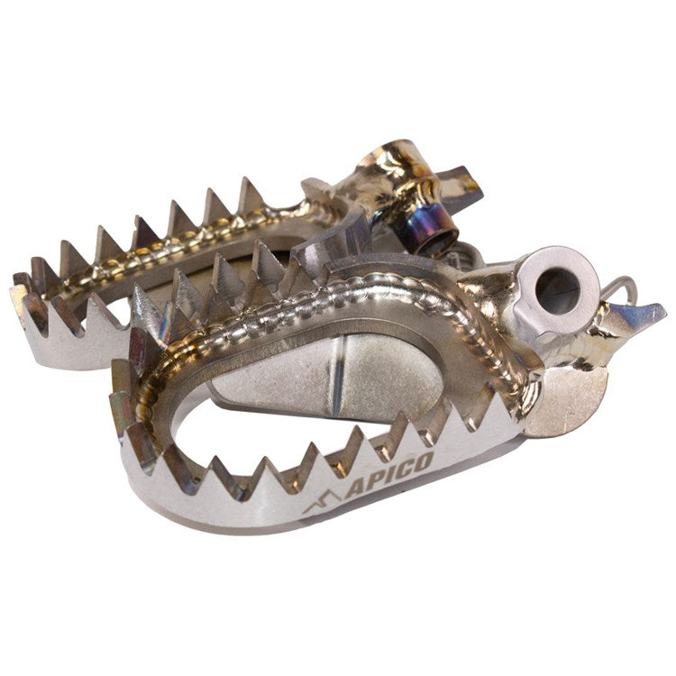 Apico Titanium Foot Pegs Open Design YAMAHA YZ250F 24-26, YZ450F 23-26, YZFX/WRF250 25-26, YZFX/WRF450 24-26