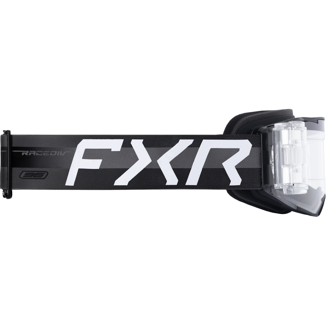 FXR Factory Ride Roll-Off MX Goggle 2026 Black - Clear Lens