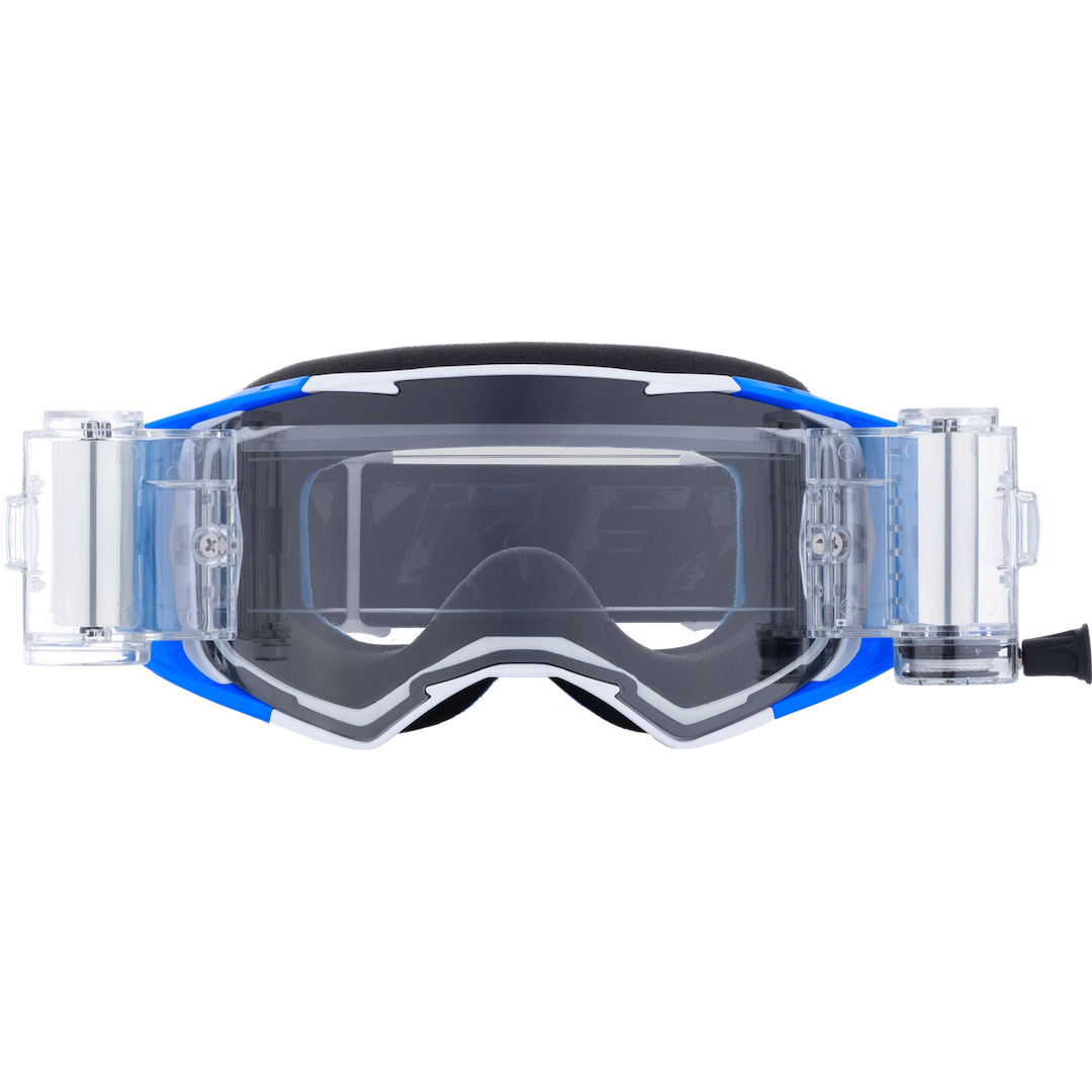 FXR Factory Ride Roll-Off MX Goggle 2026 Blue - Clear Lens
