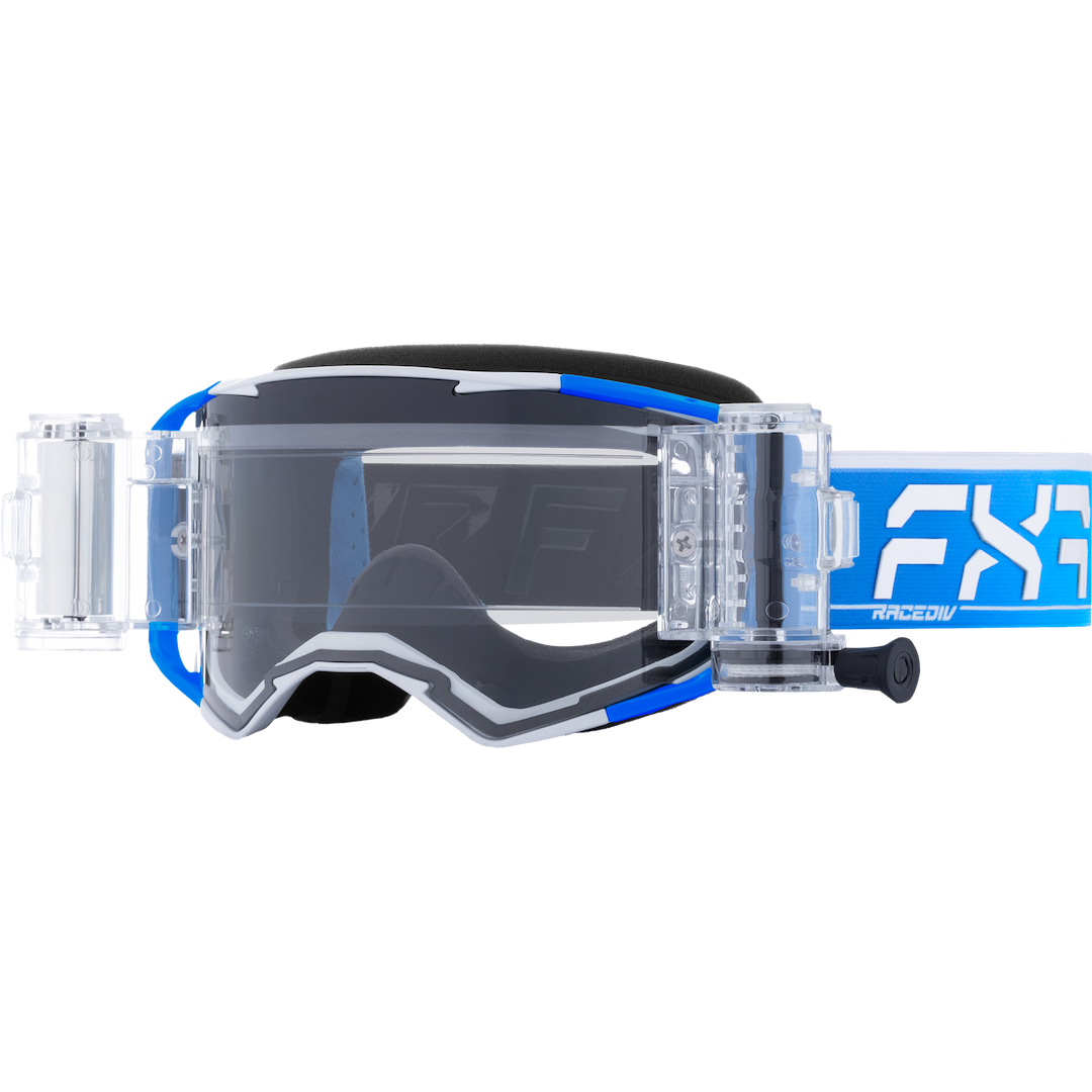 FXR Factory Ride Roll-Off MX Goggle 2026 Blue - Clear Lens