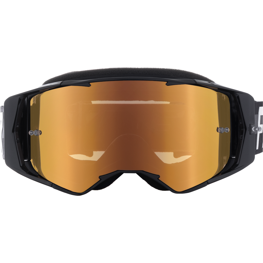 FXR Factory Ride MX Goggle 2026 Black - Gold Mirror Lens