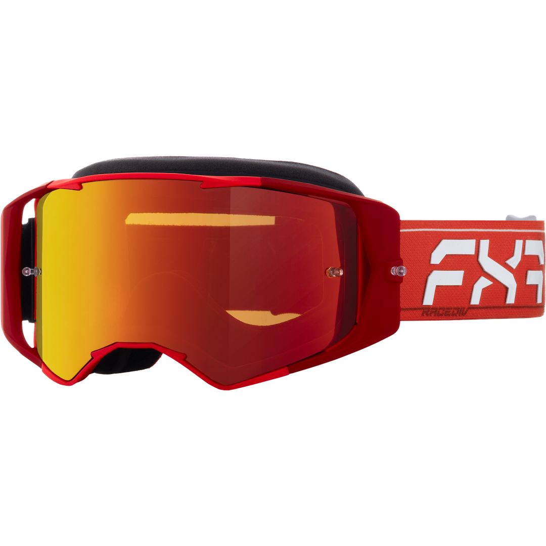 FXR Factory Ride MX Goggle 2026 Red - Mirrored Lens
