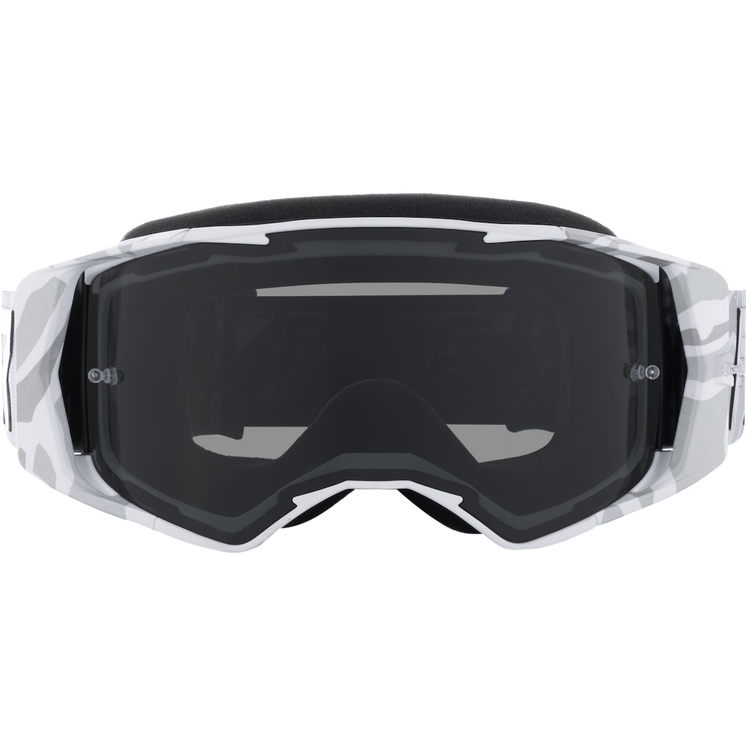 FXR Factory Ride MX Goggle 2026 White - Smoke Lens