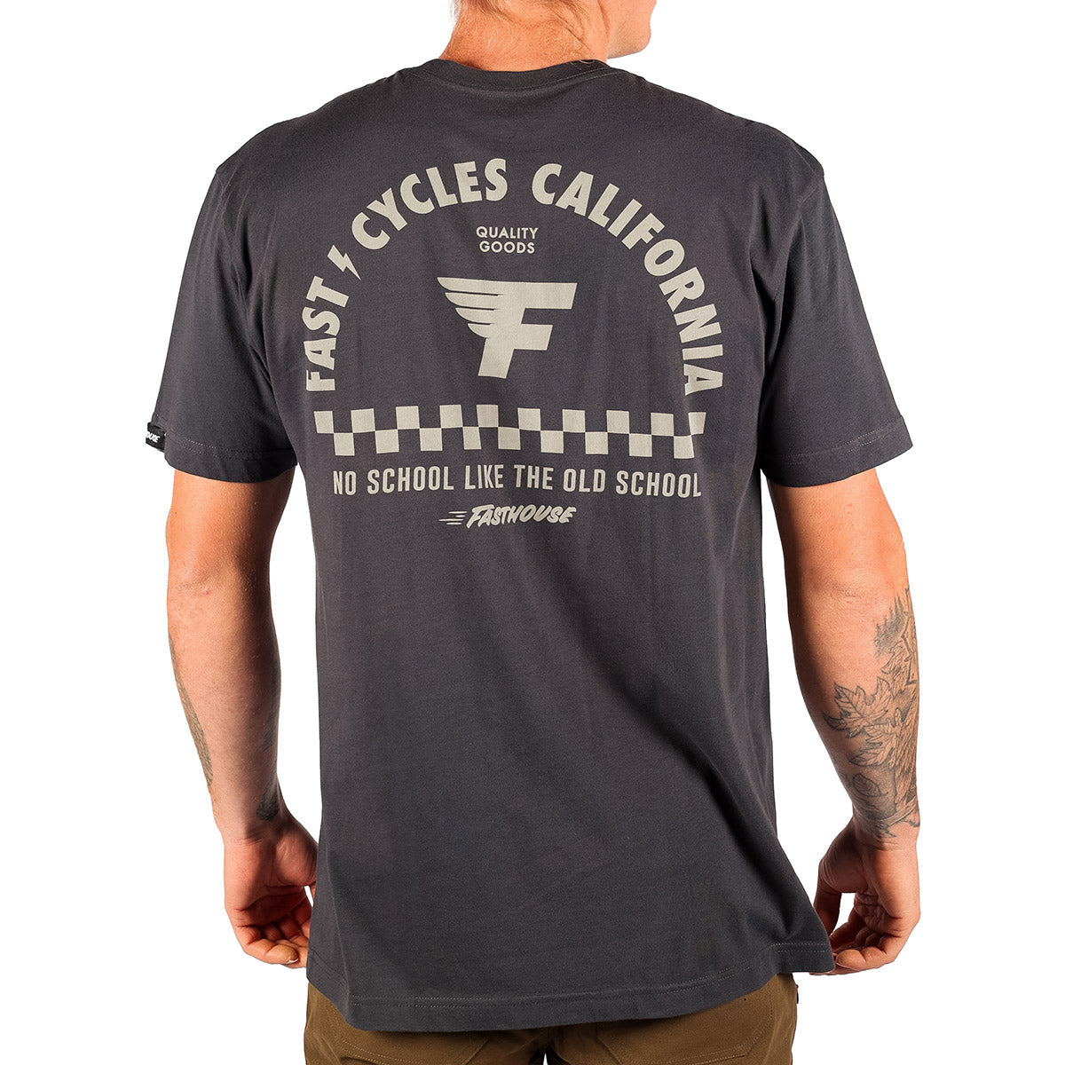 Fasthouse Fast Cycles Tee - Graphite Black